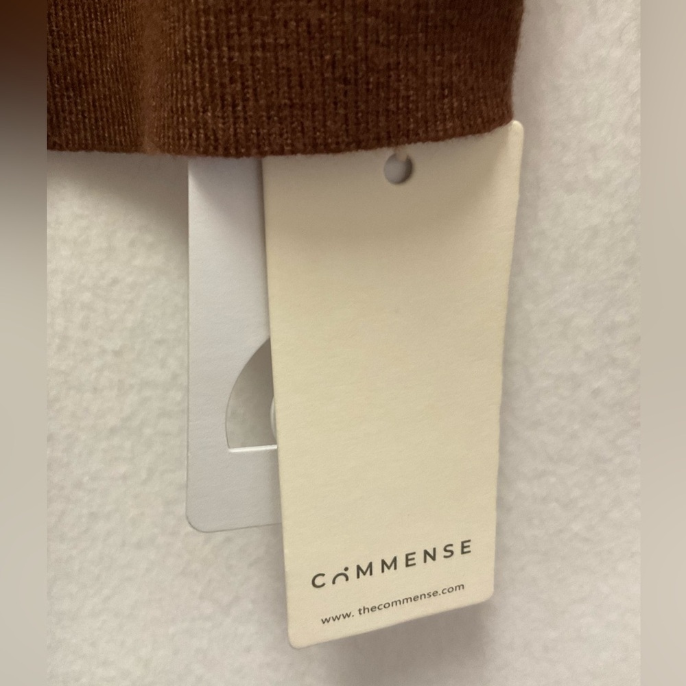 Commense Chocolate Brown Slim Turtleneck Sweater - Picture 6 of 9